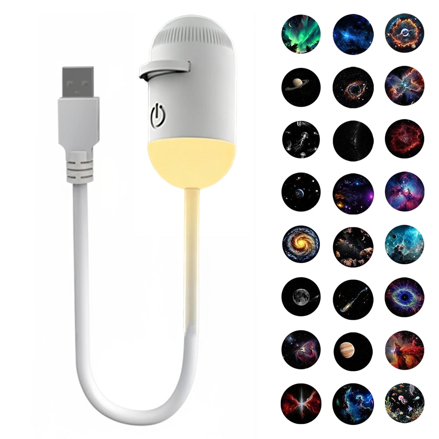 Adjustable USB Atmosphere Projection Lamp