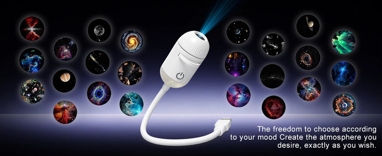 Adjustable USB Atmosphere Projection Lamp
