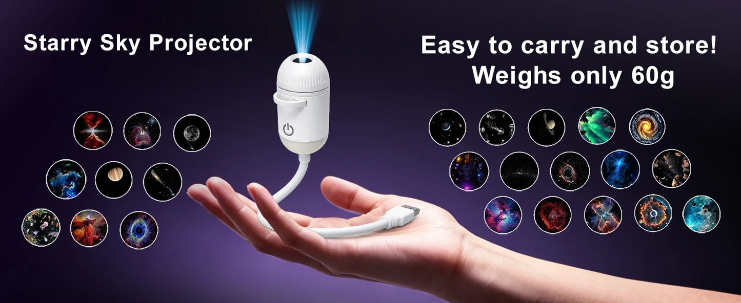 Adjustable USB Atmosphere Projection Lamp